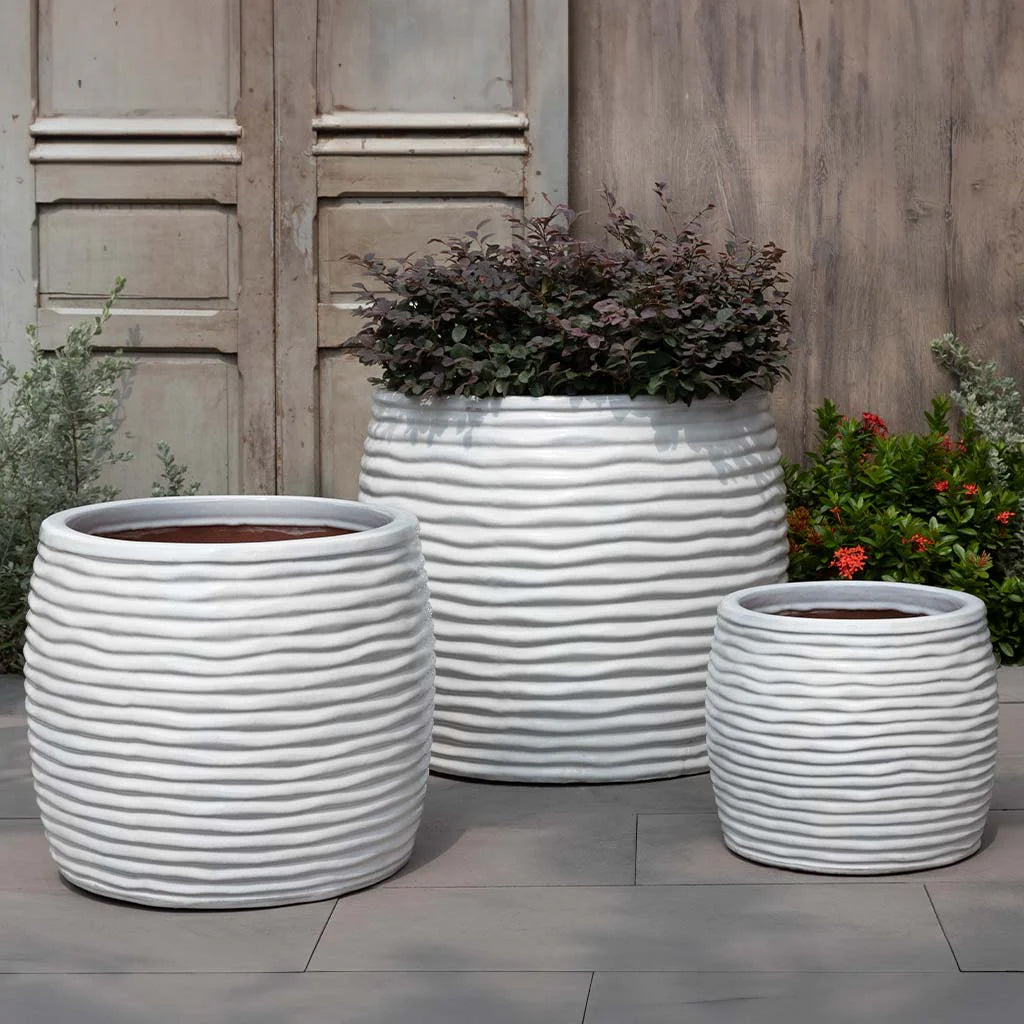 Campania Montauk Planter Tall  Nested Set of 3 | Glazed Collection