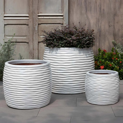 Campania Montauk Planter Tall  Nested Set of 3 | Glazed Collection