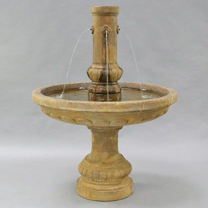 Fiore Stone Athenian Fountain in Cast Stone