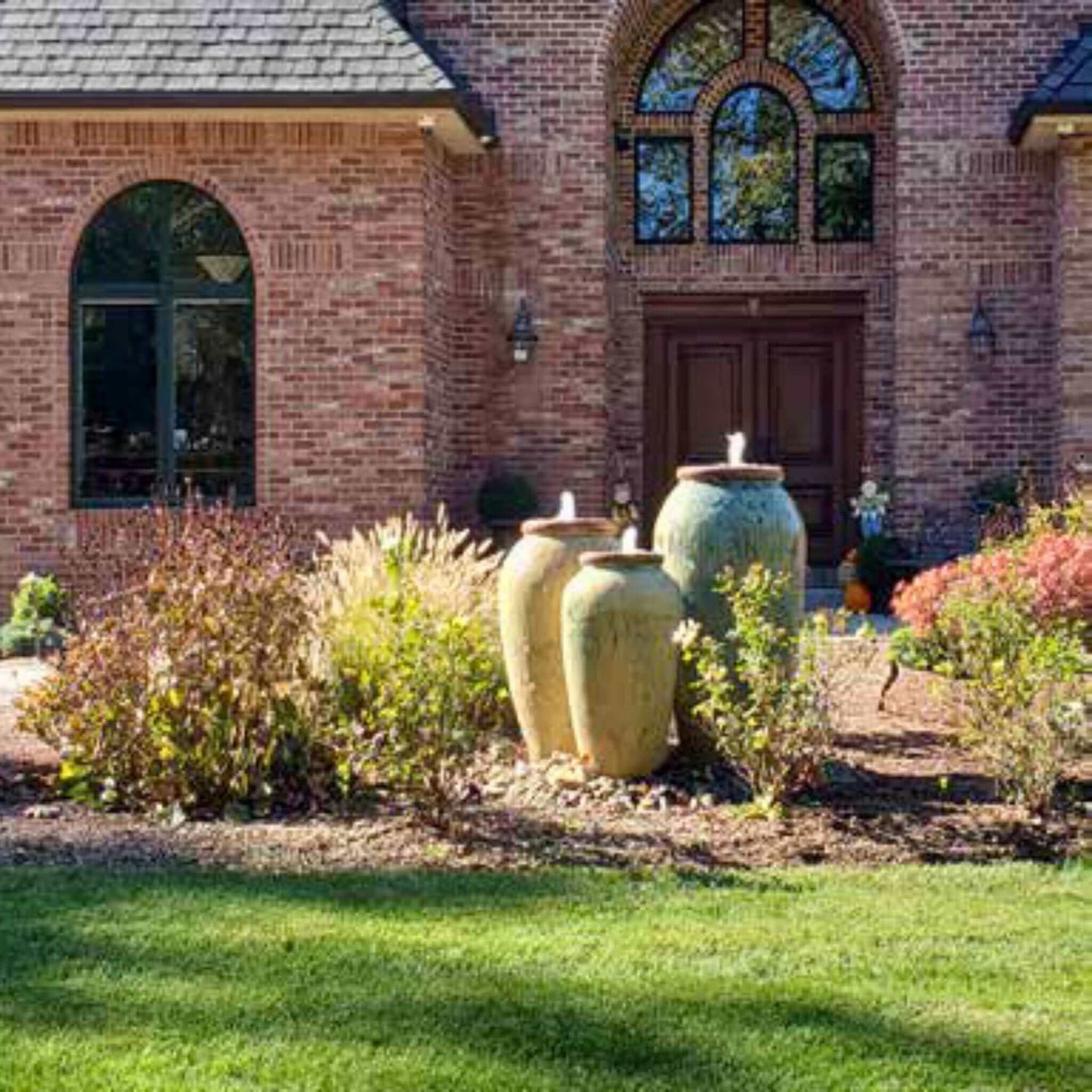 Blue Thumb Triple Tuscany Vase "Sand Dune" Water Fountain
