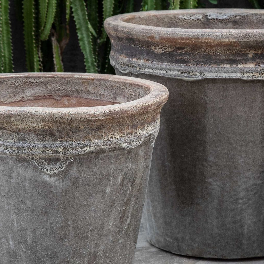 Campania Baia Planter Nested Set of 3 | Beachcomber Glazed Collection