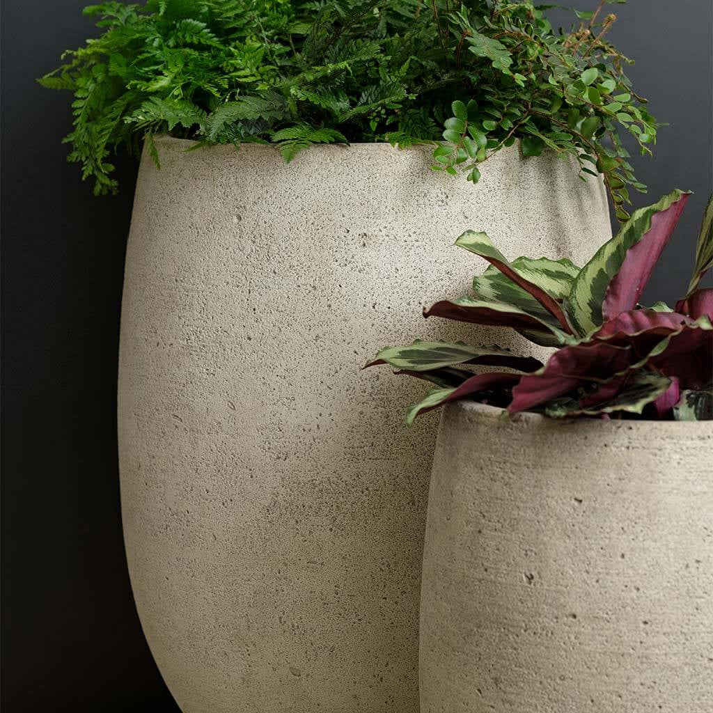 Campania  Bebel Tall Cast Stone Planter
