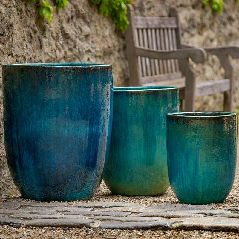 Campania Brantome Planter Nested Set of 3 | Glazed Collection