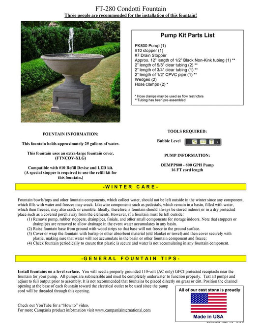 Campania International Condotti Fountain