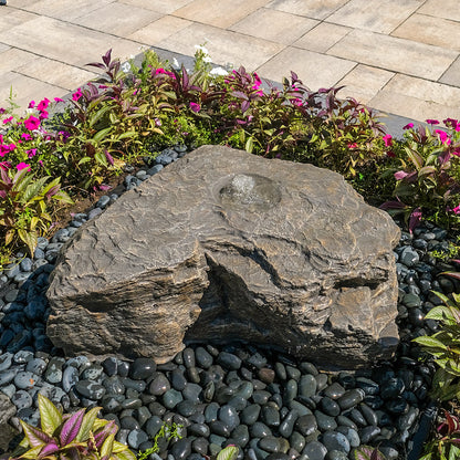Blue Thumb Horseshoe Falls GFRC Boulder Fountain - Complete Kit