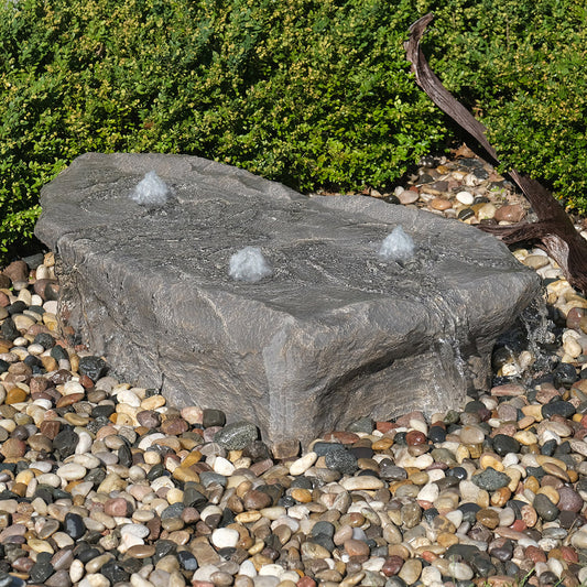 Blue Thumb Manistique Falls GFRC Boulder Fountain - Complete Kit