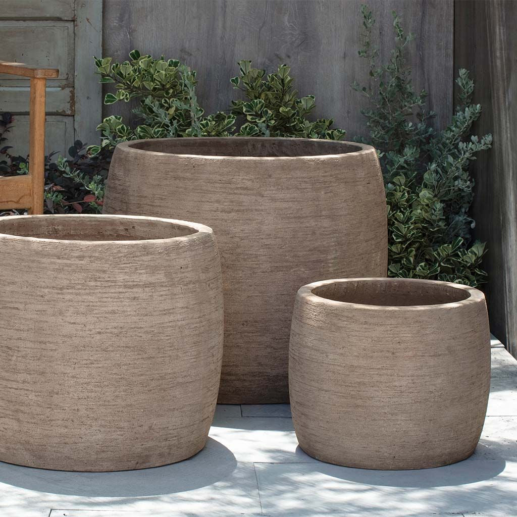 Campania Denali Planter Set of 3 | Glazed & Terra Cotta Collection