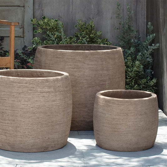 Campania Denali Planter Set of 3 | Glazed & Terra Cotta Collection