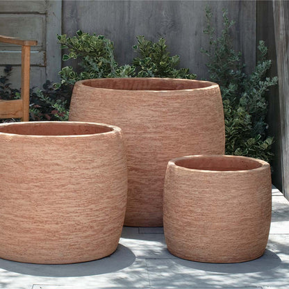 Campania Denali Planter Set of 3 | Glazed & Terra Cotta Collection