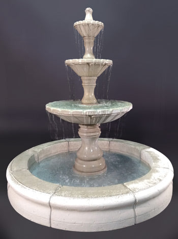 Fiore Dijon Tiered Outdoor Fountain