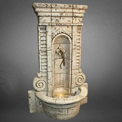 Fiore Champagne Concrete Wall Fountain - #205