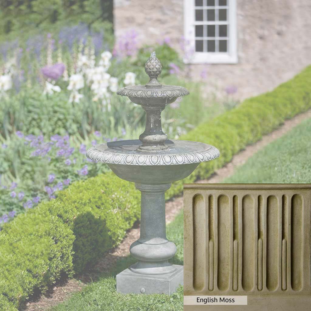 Campania International Williamsburg Pineapple 2 Tier Fountain