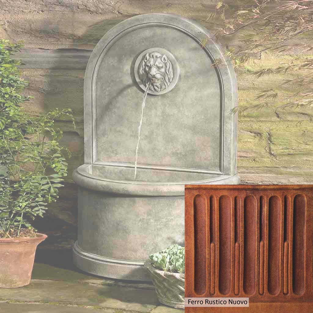 Campania International Lion Wall Fountain