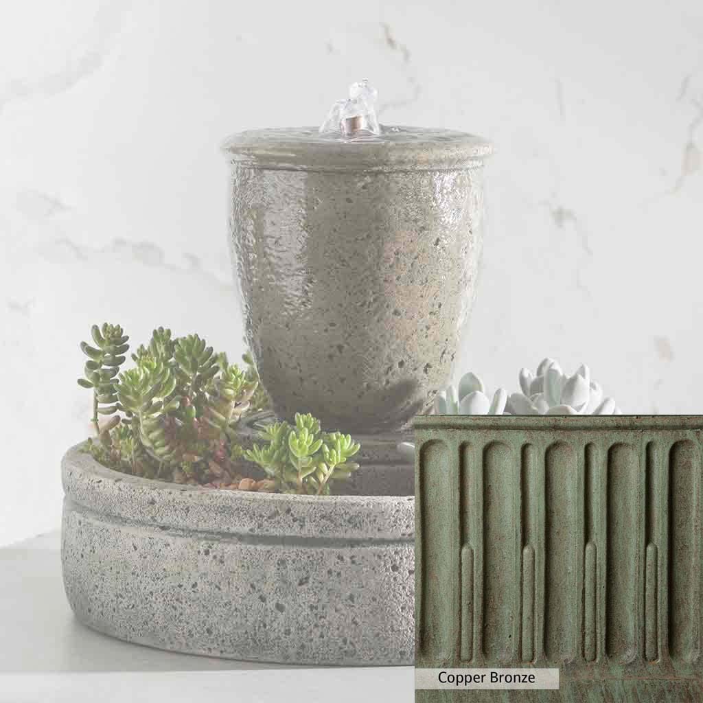 Campania International M-Series Rustic Spa Fountain with Planter