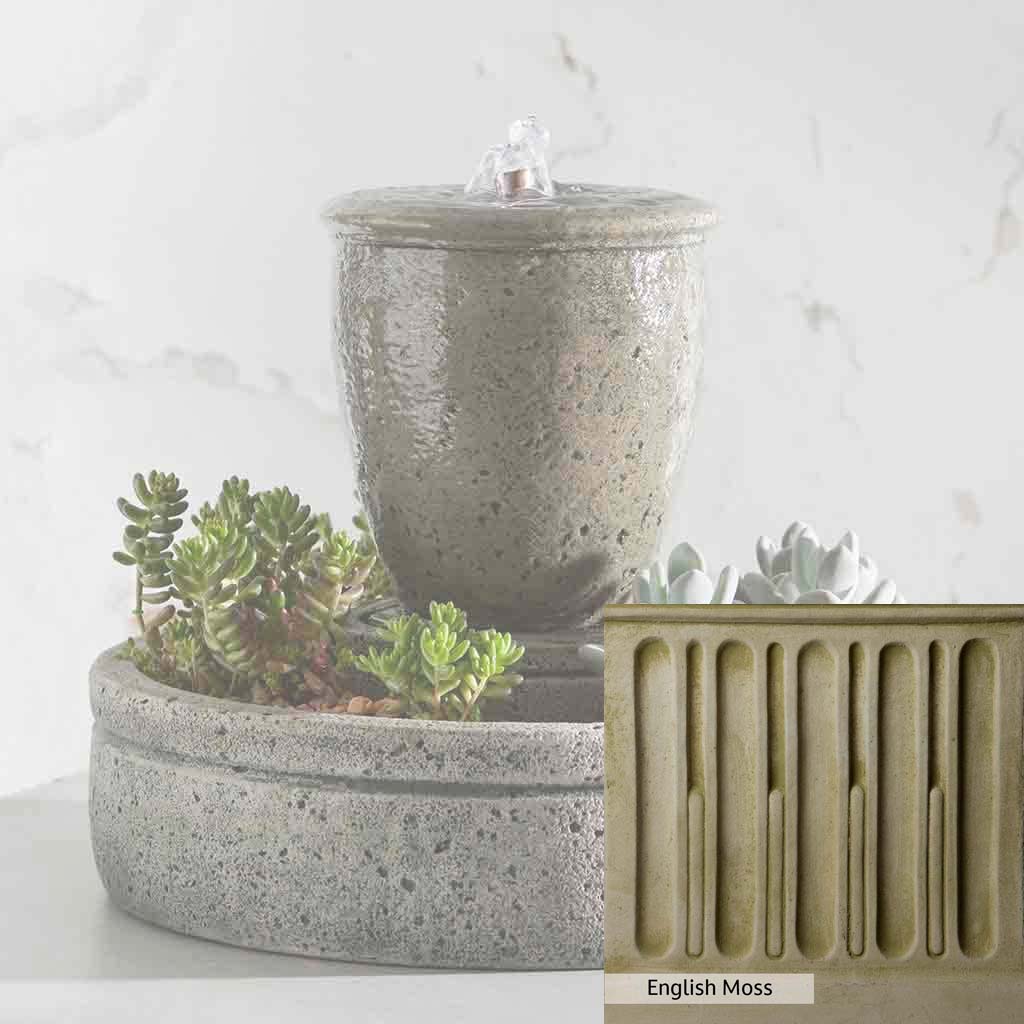 Campania International M-Series Rustic Spa Fountain with Planter