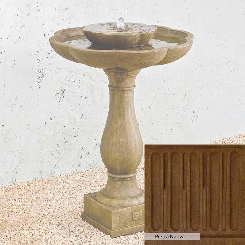 Campania International Flores Pedestal Fountain