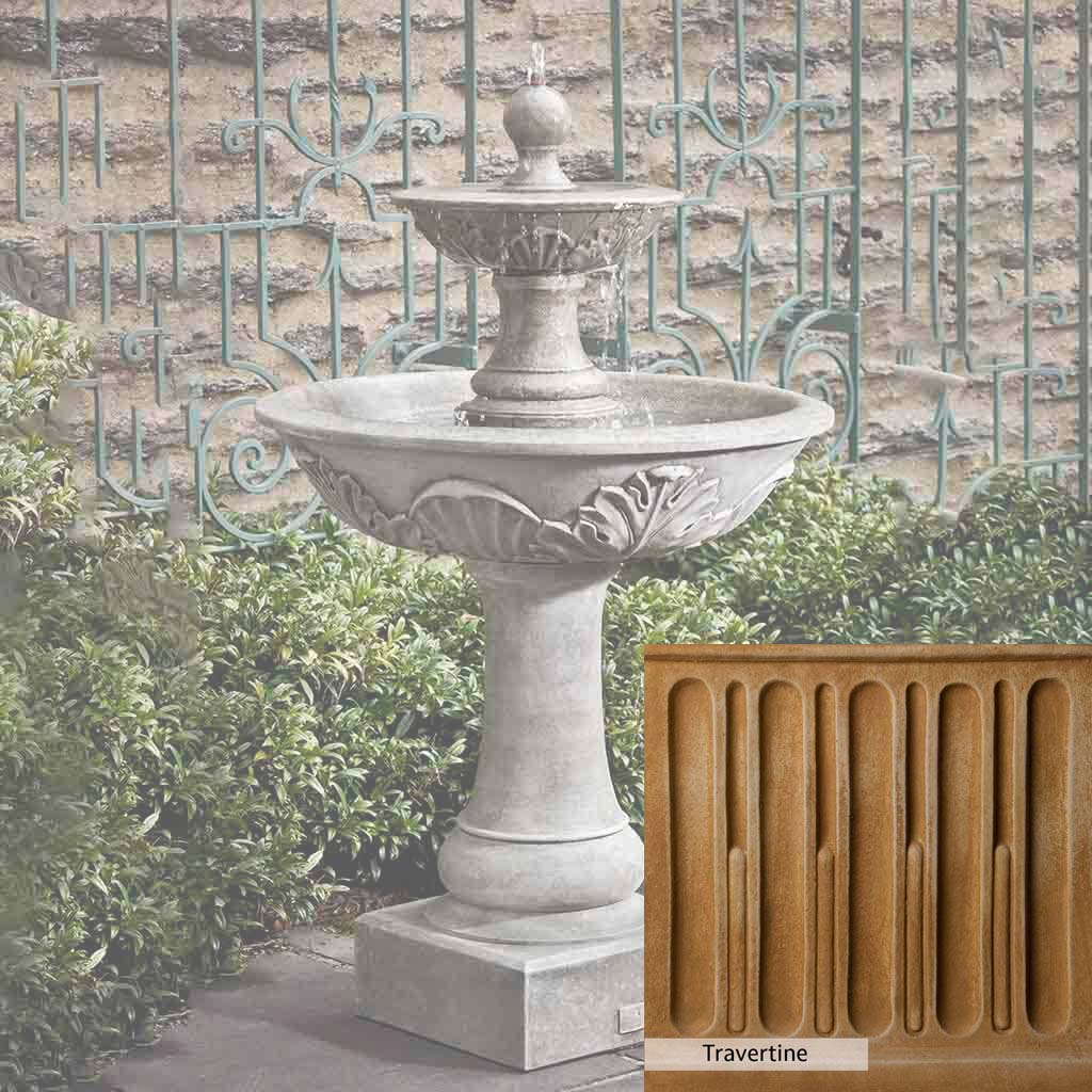 Campania International Acanthus Two Tiered Fountain