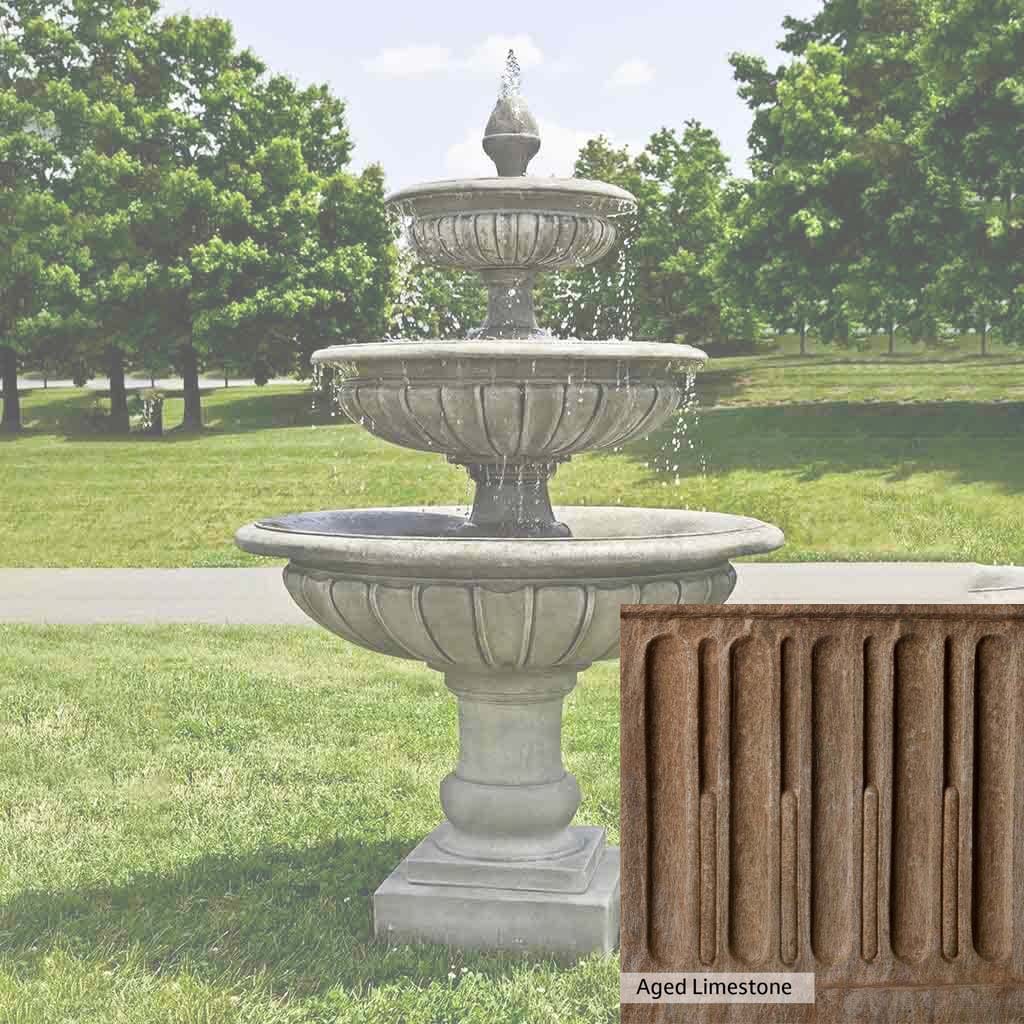 Campania International Three Tier Longvue Fountain