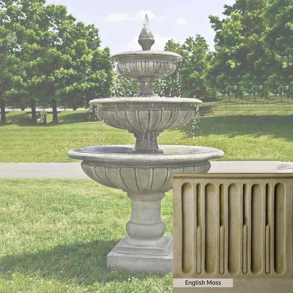 Campania International Three Tier Longvue Fountain