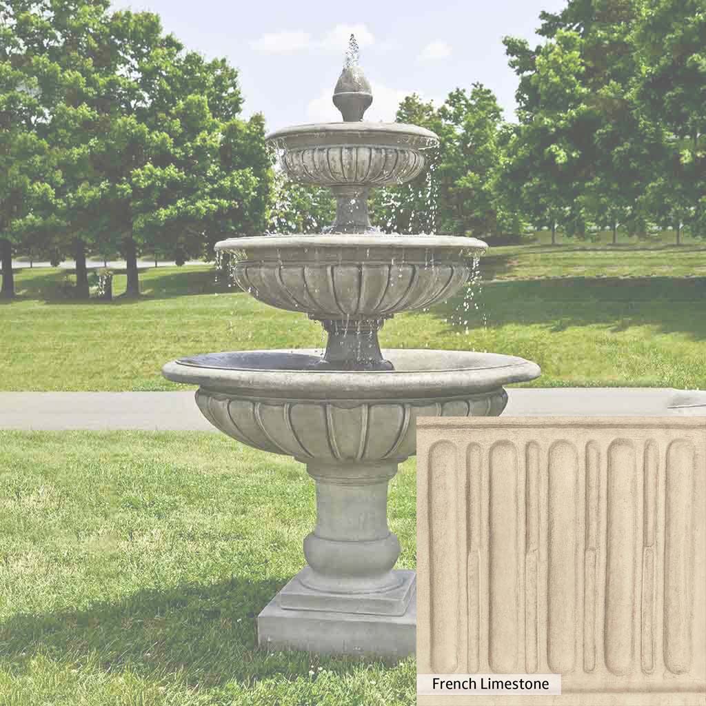 Campania International Three Tier Longvue Fountain