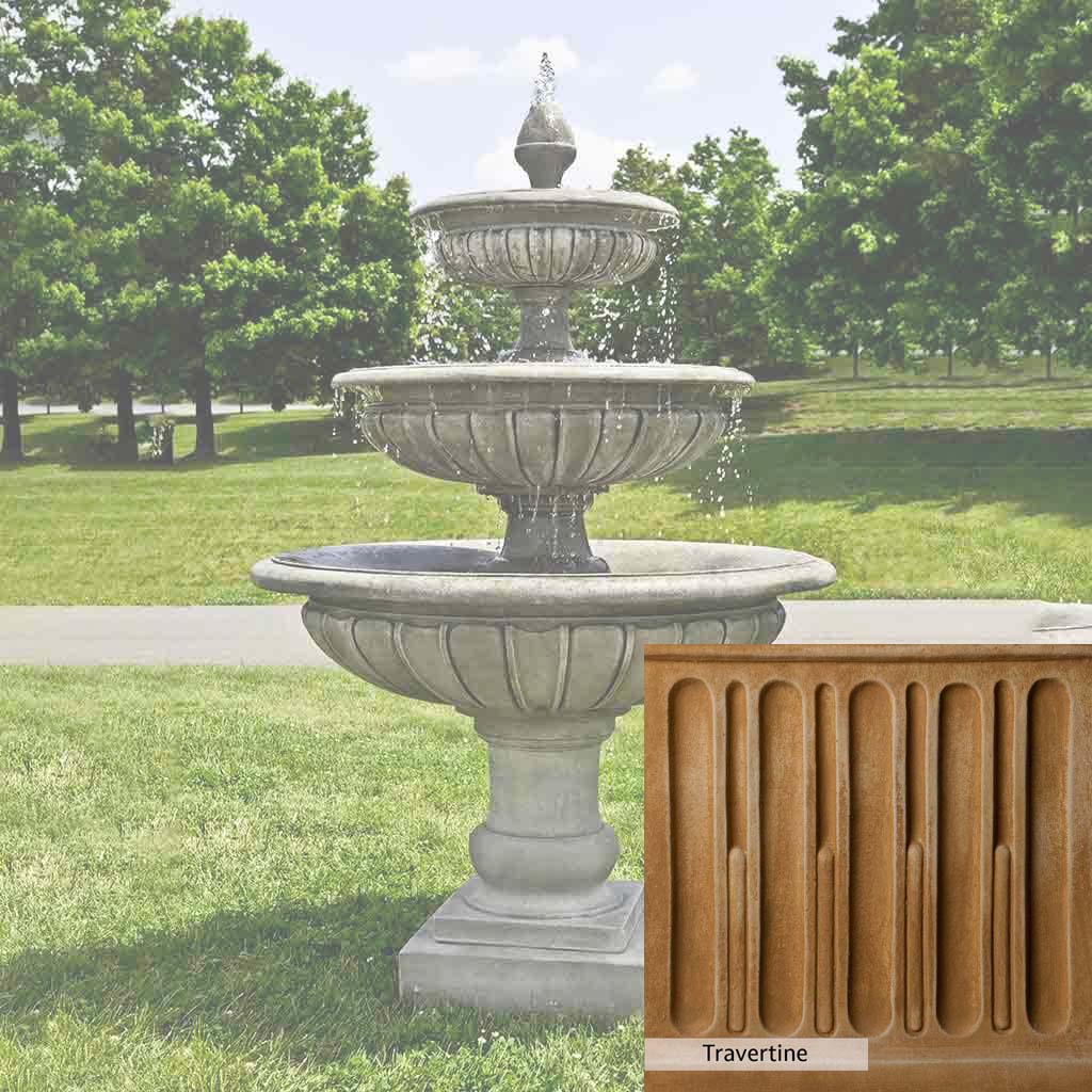 Campania International Three Tier Longvue Fountain