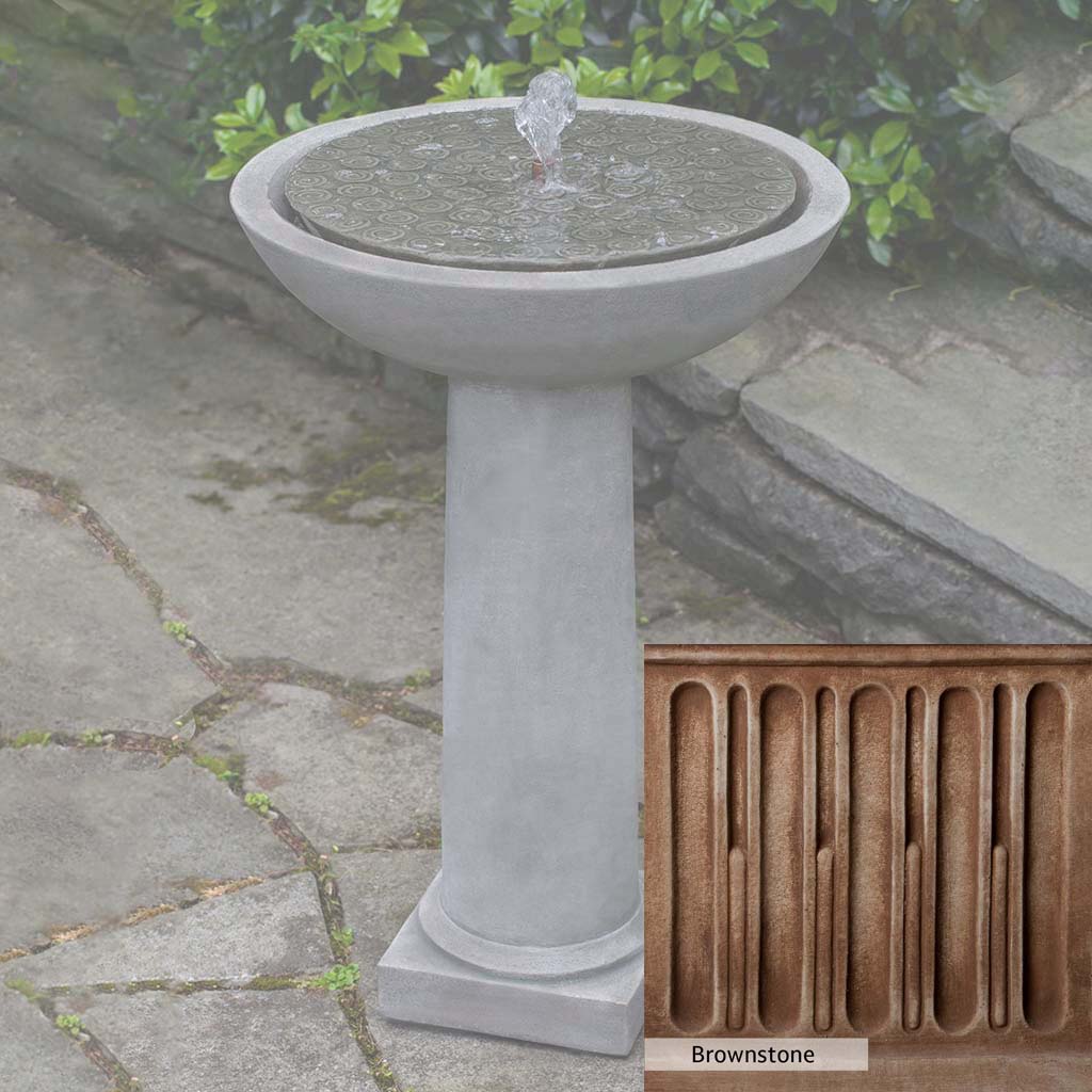 Campania International Cirrus Birdbath Fountain