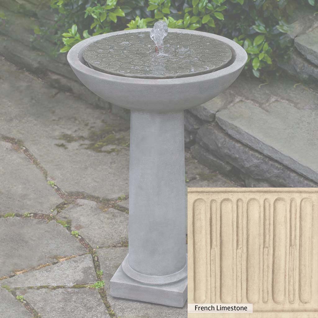 Campania International Cirrus Birdbath Fountain