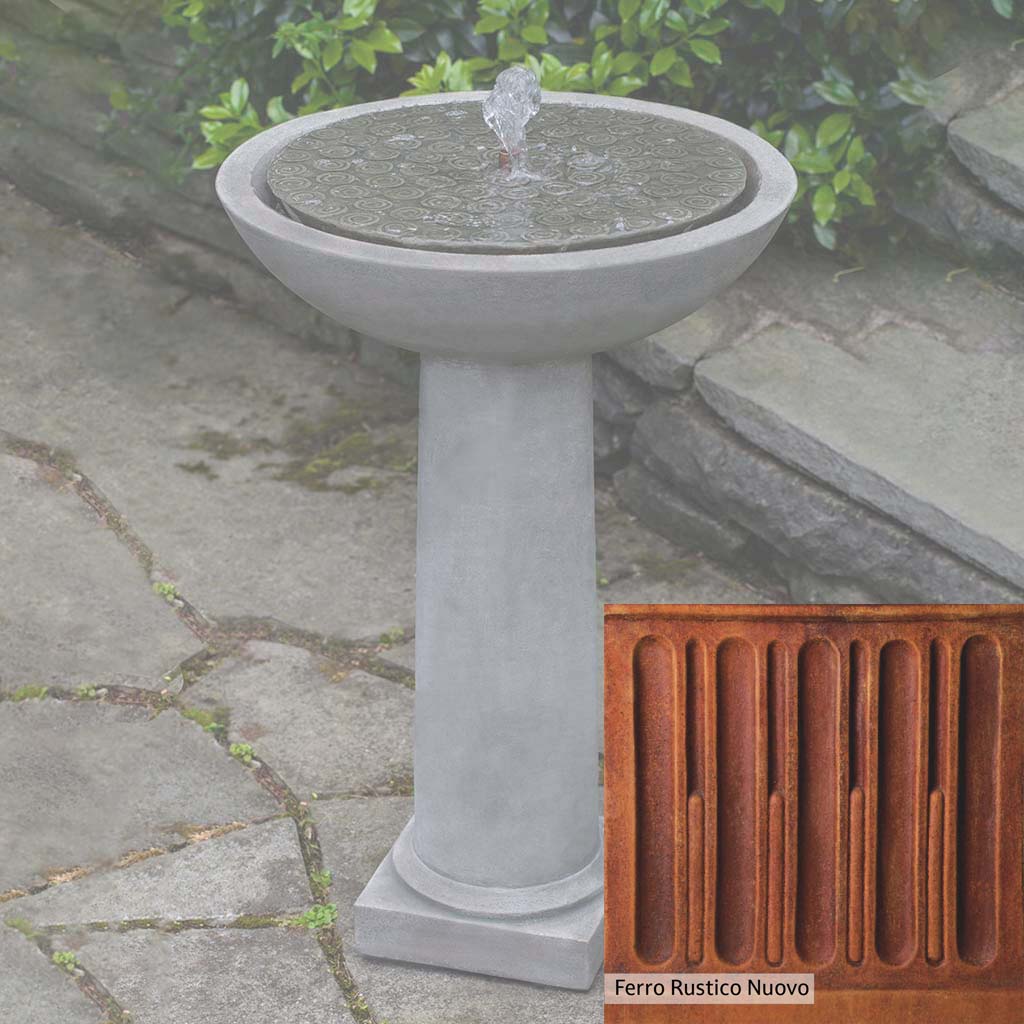 Campania International Cirrus Birdbath Fountain