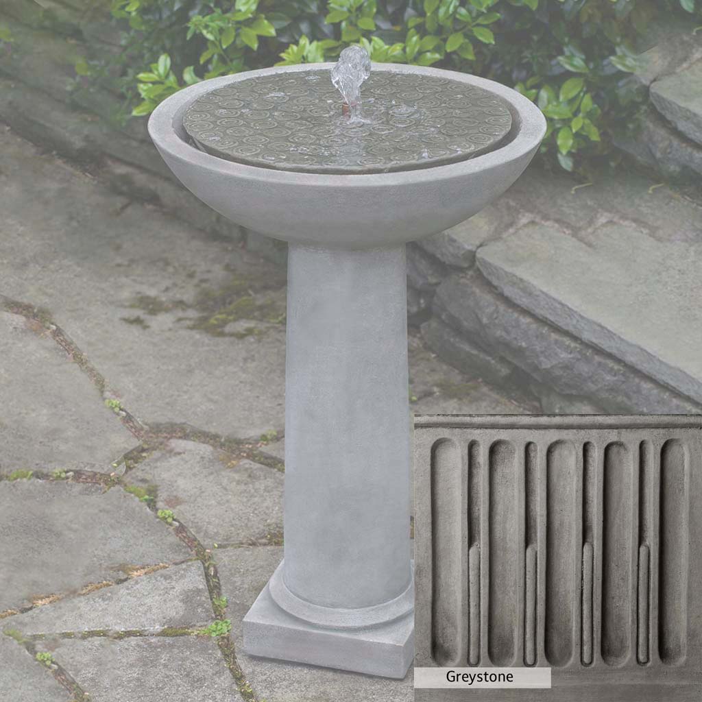 Campania International Cirrus Birdbath Fountain