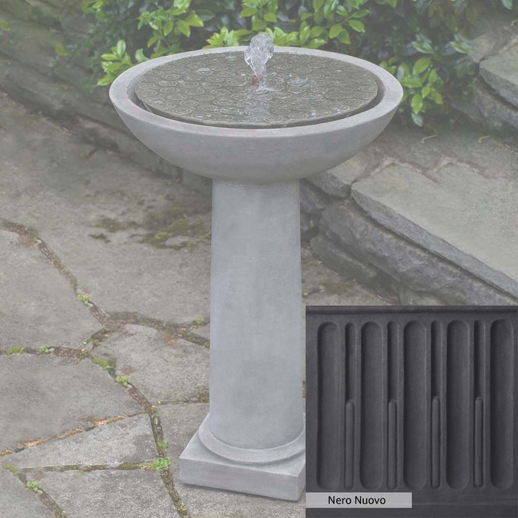 Campania International Cirrus Birdbath Fountain