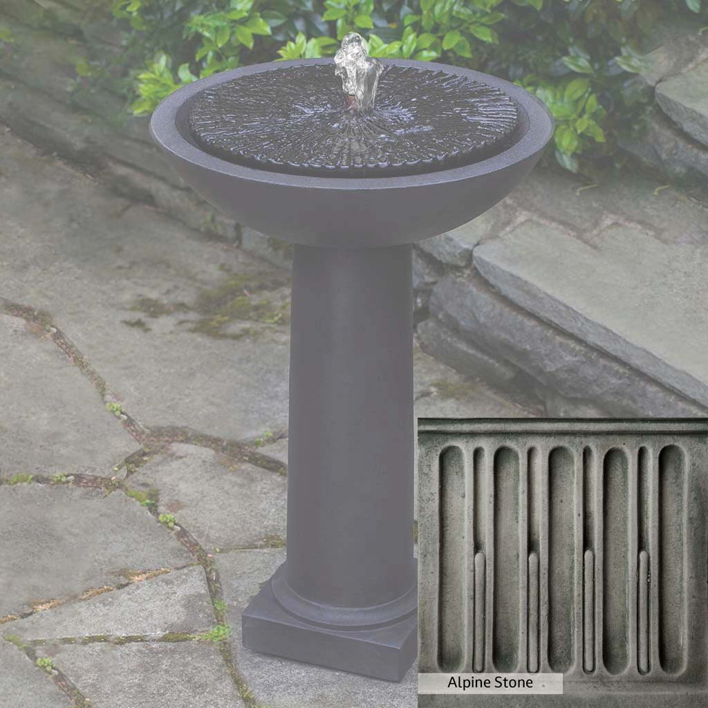 Campania International Equinox Birdbath Fountain