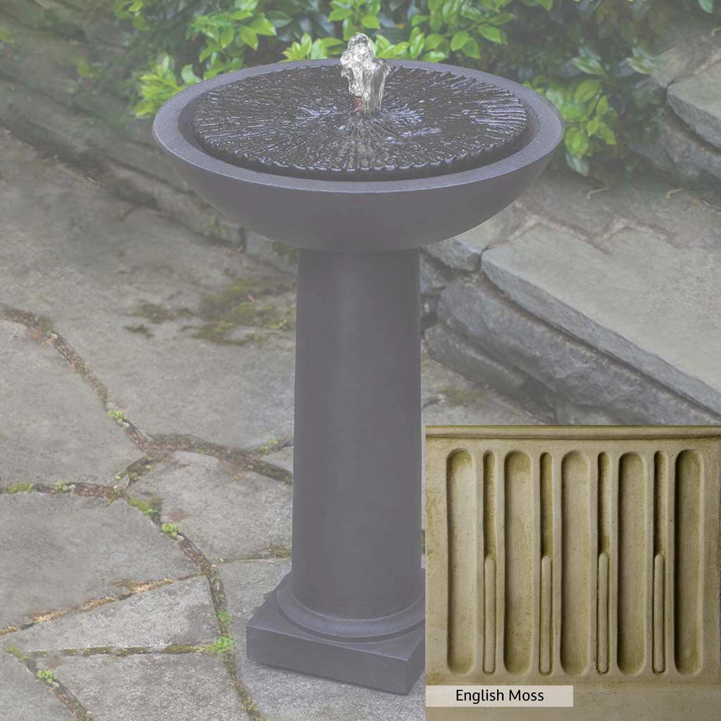 Campania International Equinox Birdbath Fountain