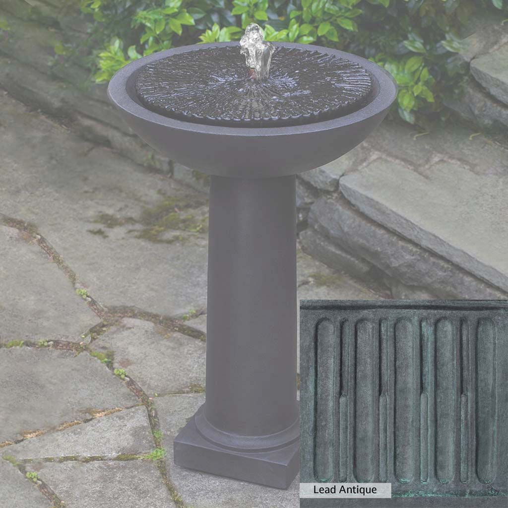 Campania International Equinox Birdbath Fountain