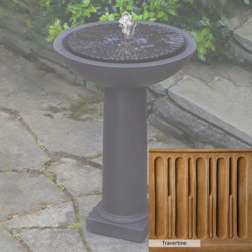 Campania International Equinox Birdbath Fountain