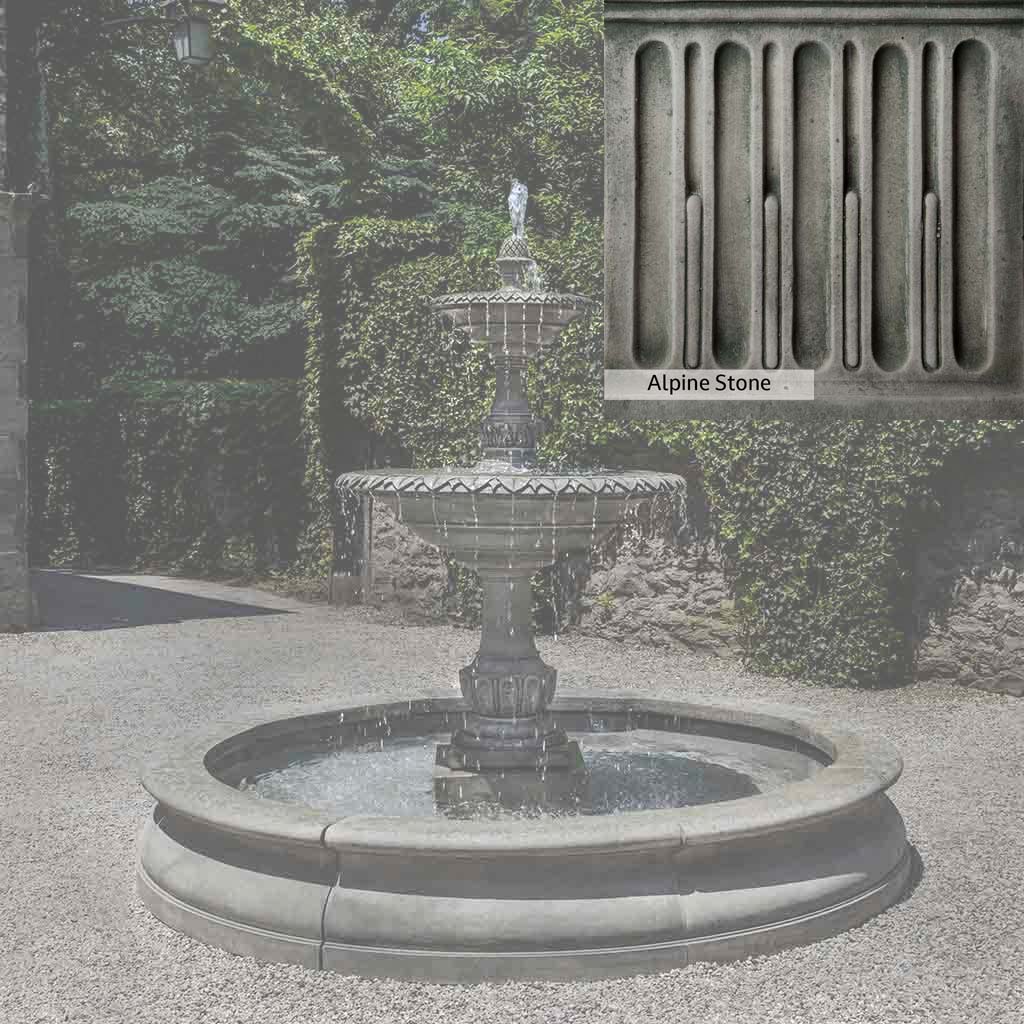 Campania International Charleston Garden Fountain in Basin