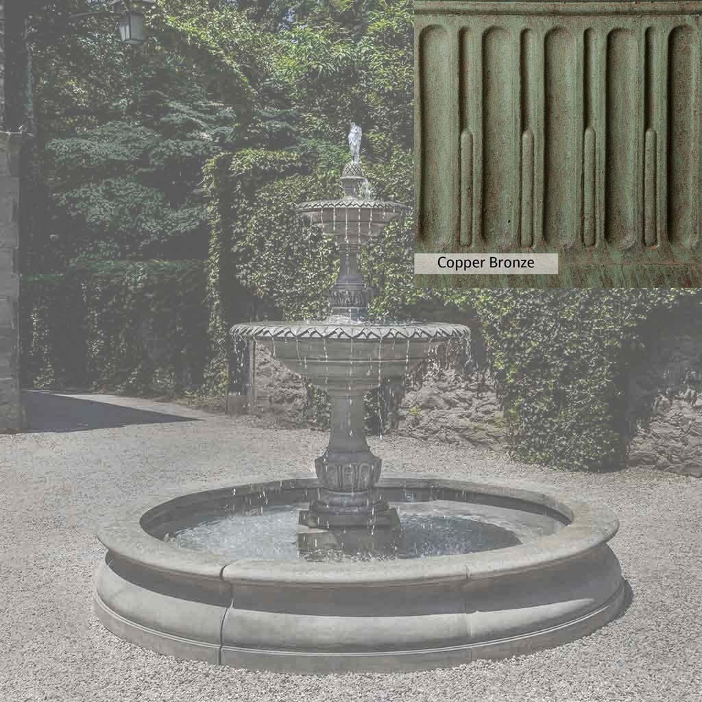 Campania International Charleston Garden Fountain in Basin