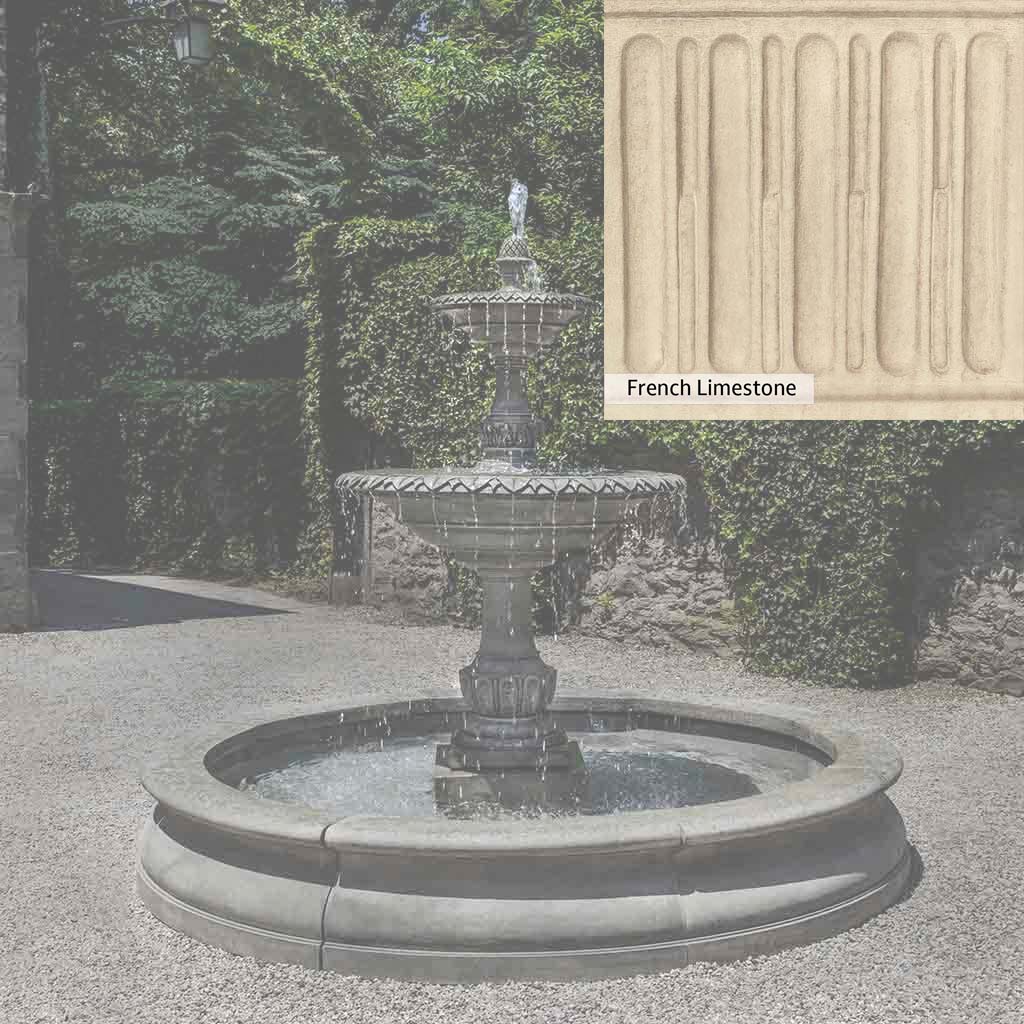 Campania International Charleston Garden Fountain in Basin