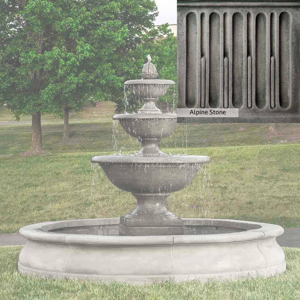 Campania International Monteros Fountain in Basin