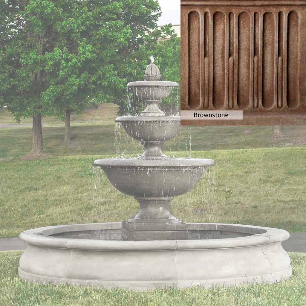 Campania International Monteros Fountain in Basin