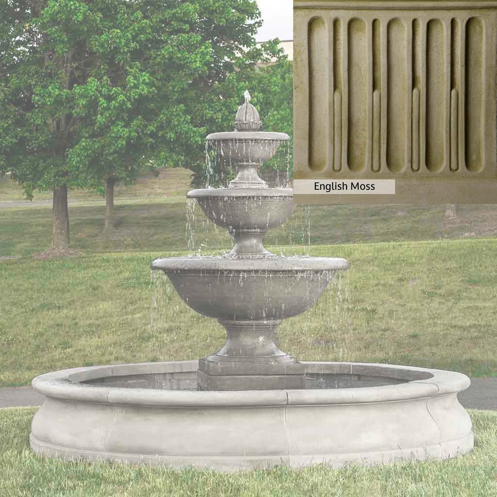 Campania International Monteros Fountain in Basin