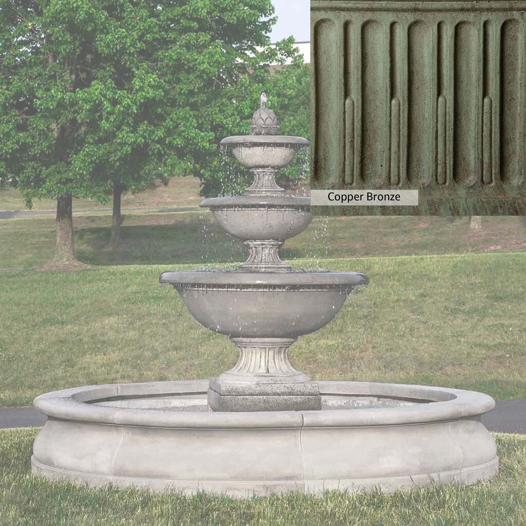 Campania International Fonthill Fountain in Basin