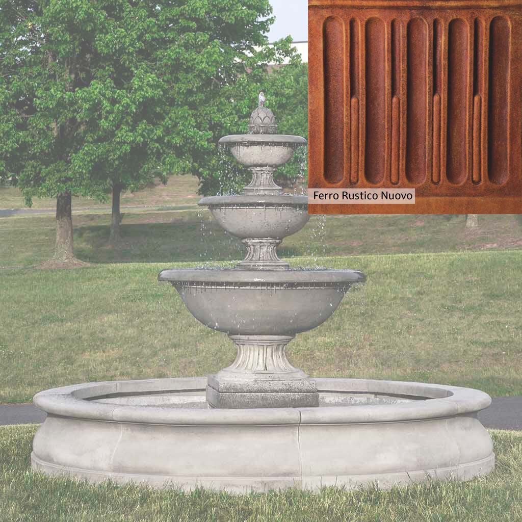 Campania International Fonthill Fountain in Basin