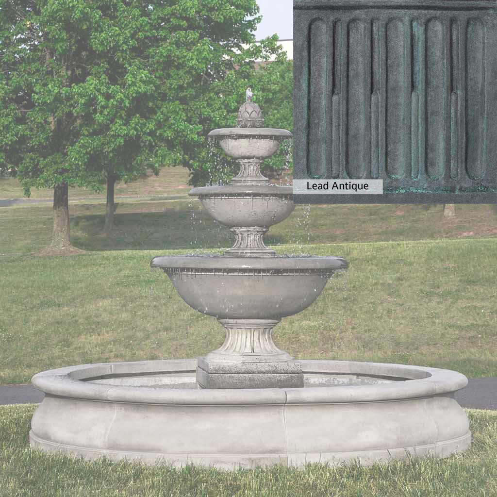 Campania International Fonthill Fountain in Basin