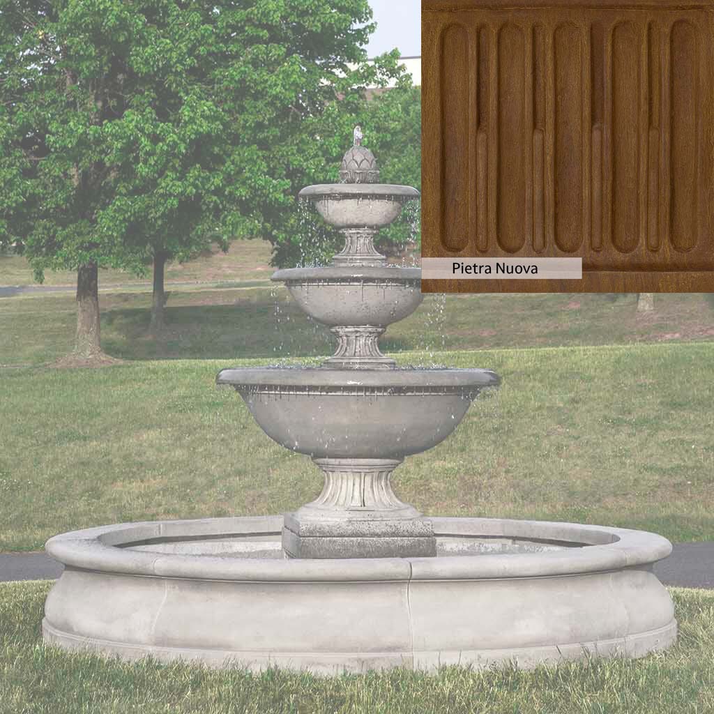 Campania International Fonthill Fountain in Basin