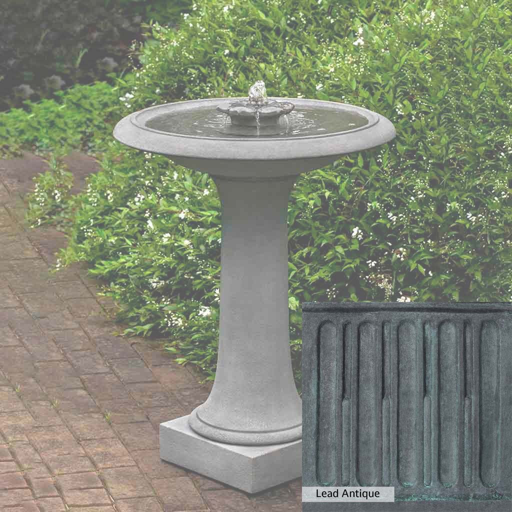 Campania International Camellia Birdbath Fountain