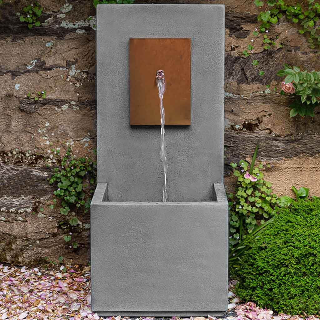 Campania International MC4 Fountain with Corten Steel Face