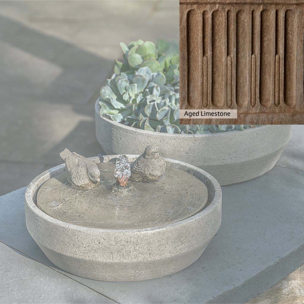 Campania International Beveled Songbird Fountain