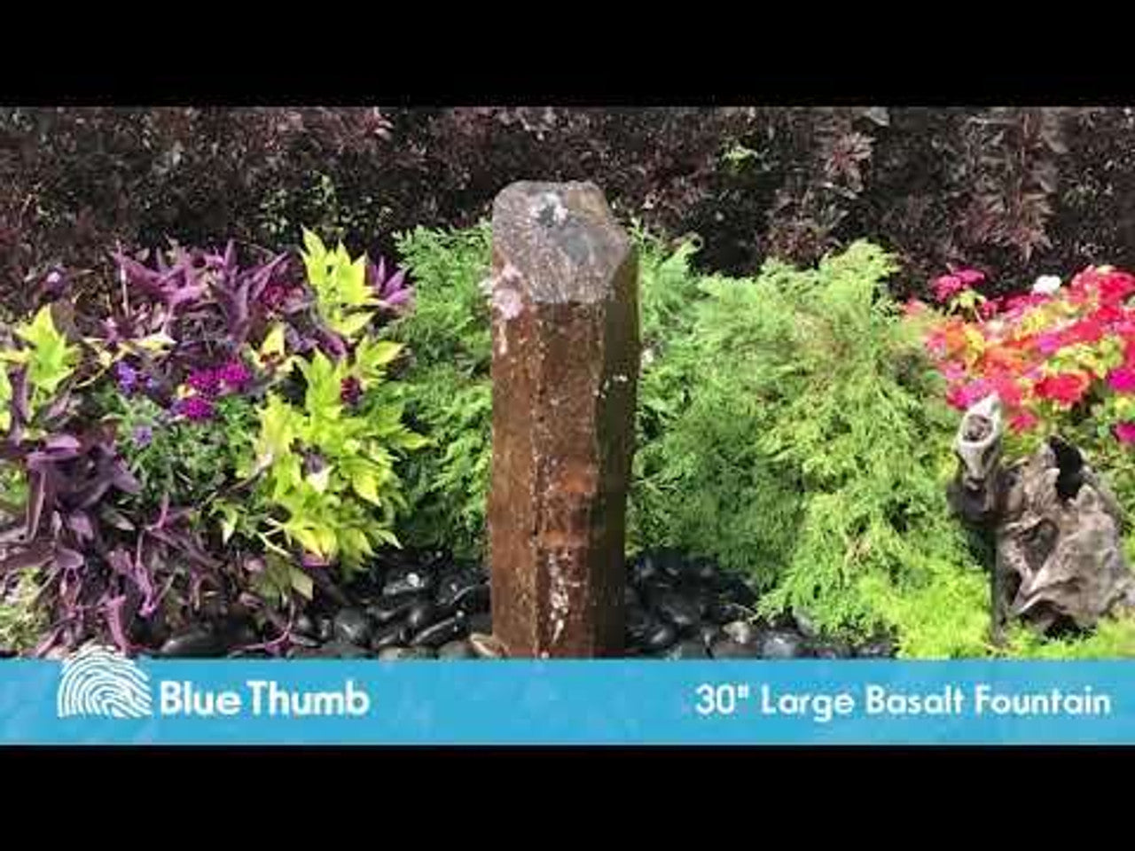 Blue Thumb Large Rustic Basalt Fountain Kit - 30" ABBC130