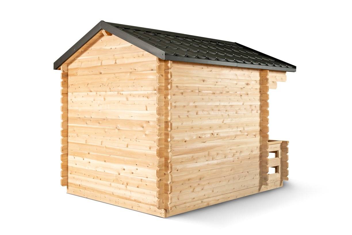 6 Person Cabin Sauna with Porch - Georgian