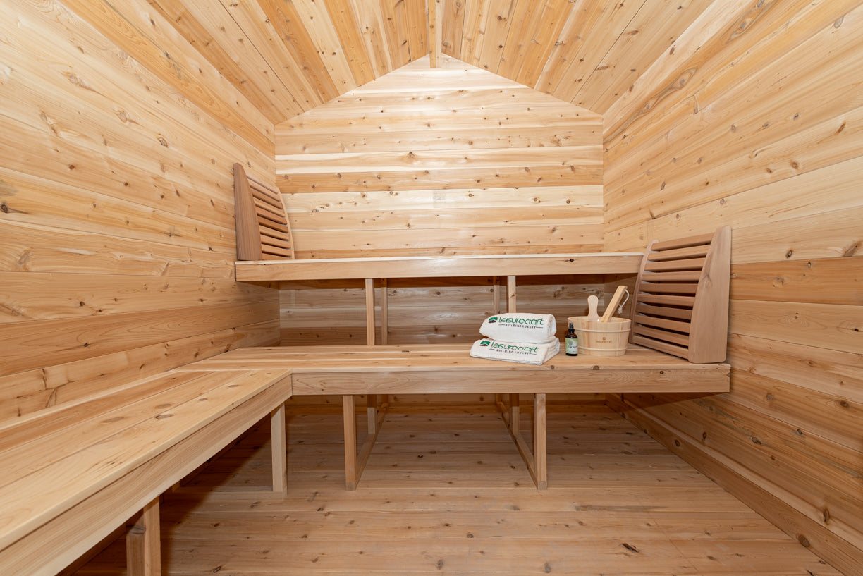 6 Person Cabin Sauna with Porch - Georgian